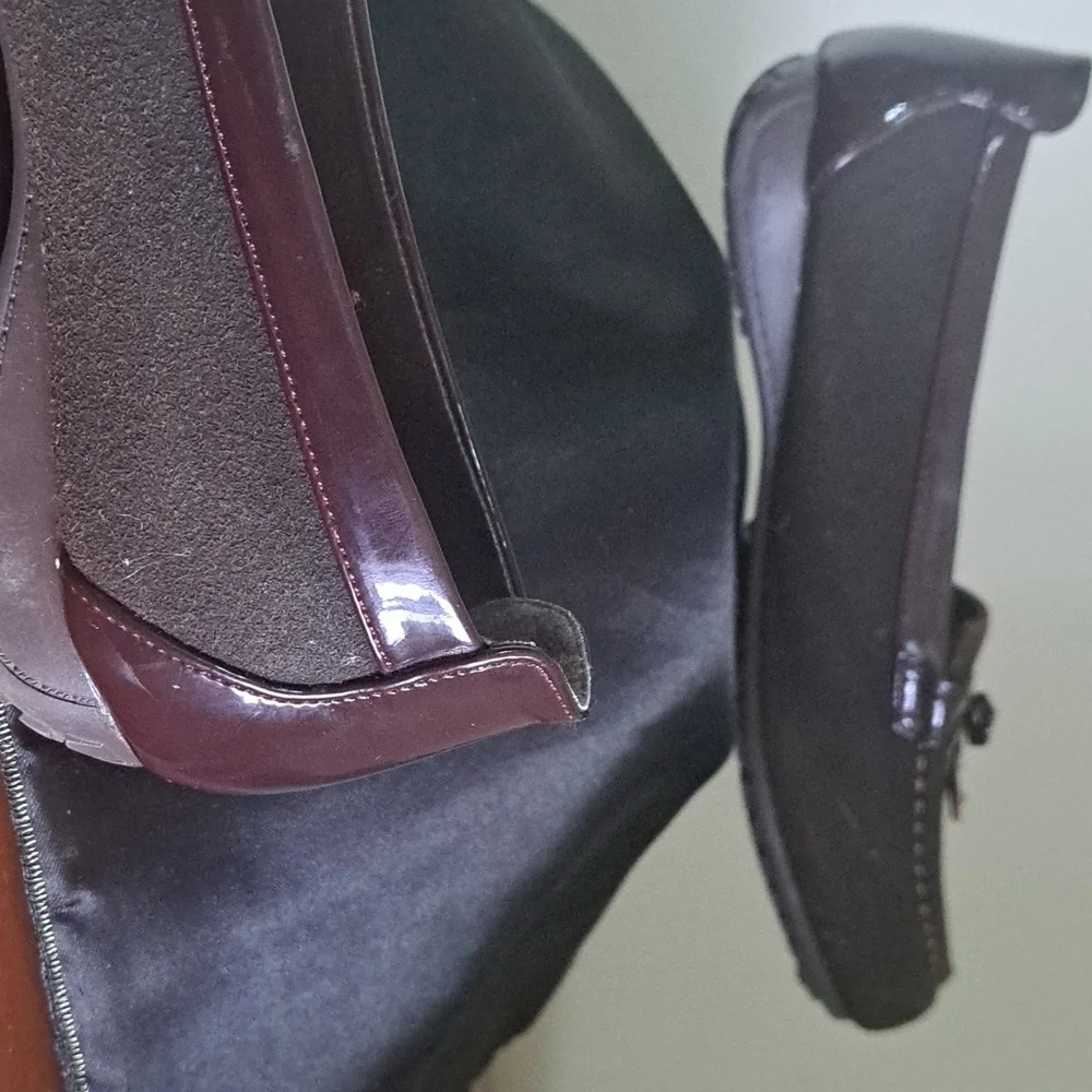 AVON Cushion walk NBW brown/ Shiny Slip in Woman loafer size 9 - Picture 6 of 11